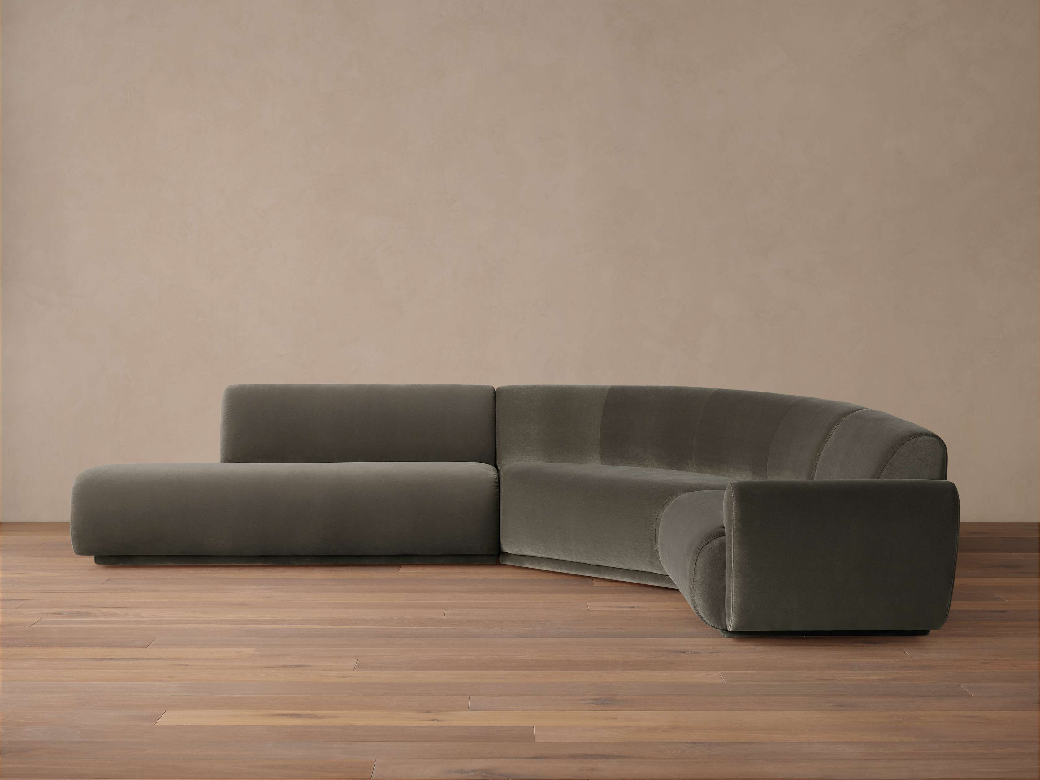 Gianni Three-Piece Bumper Sectional