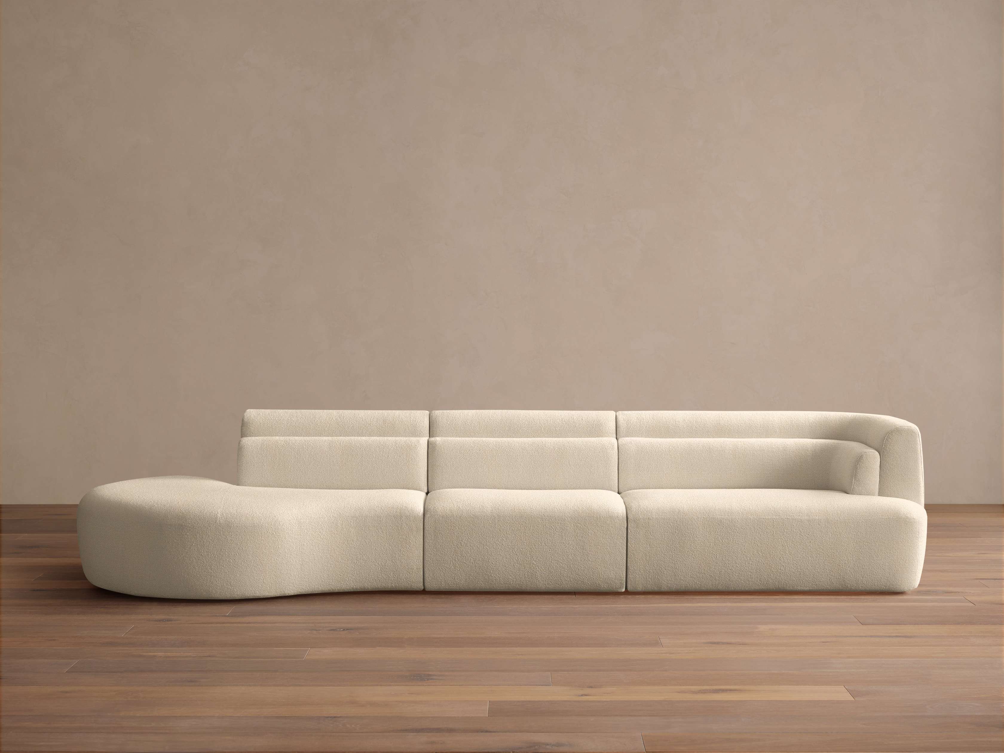 Lovina Three-Piece Bumper Sectional