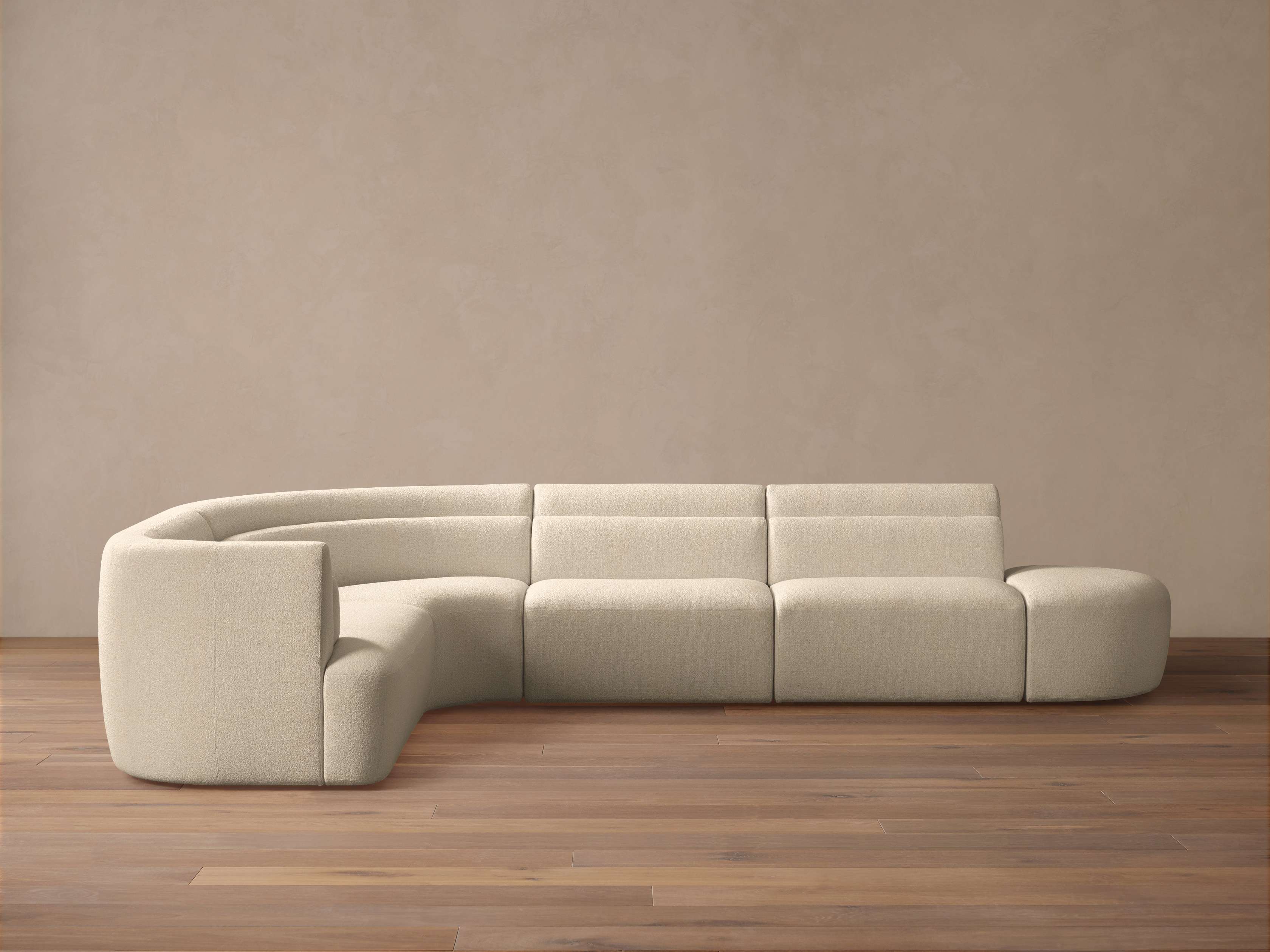 Lovina Five-Piece Sectional with Ottoman