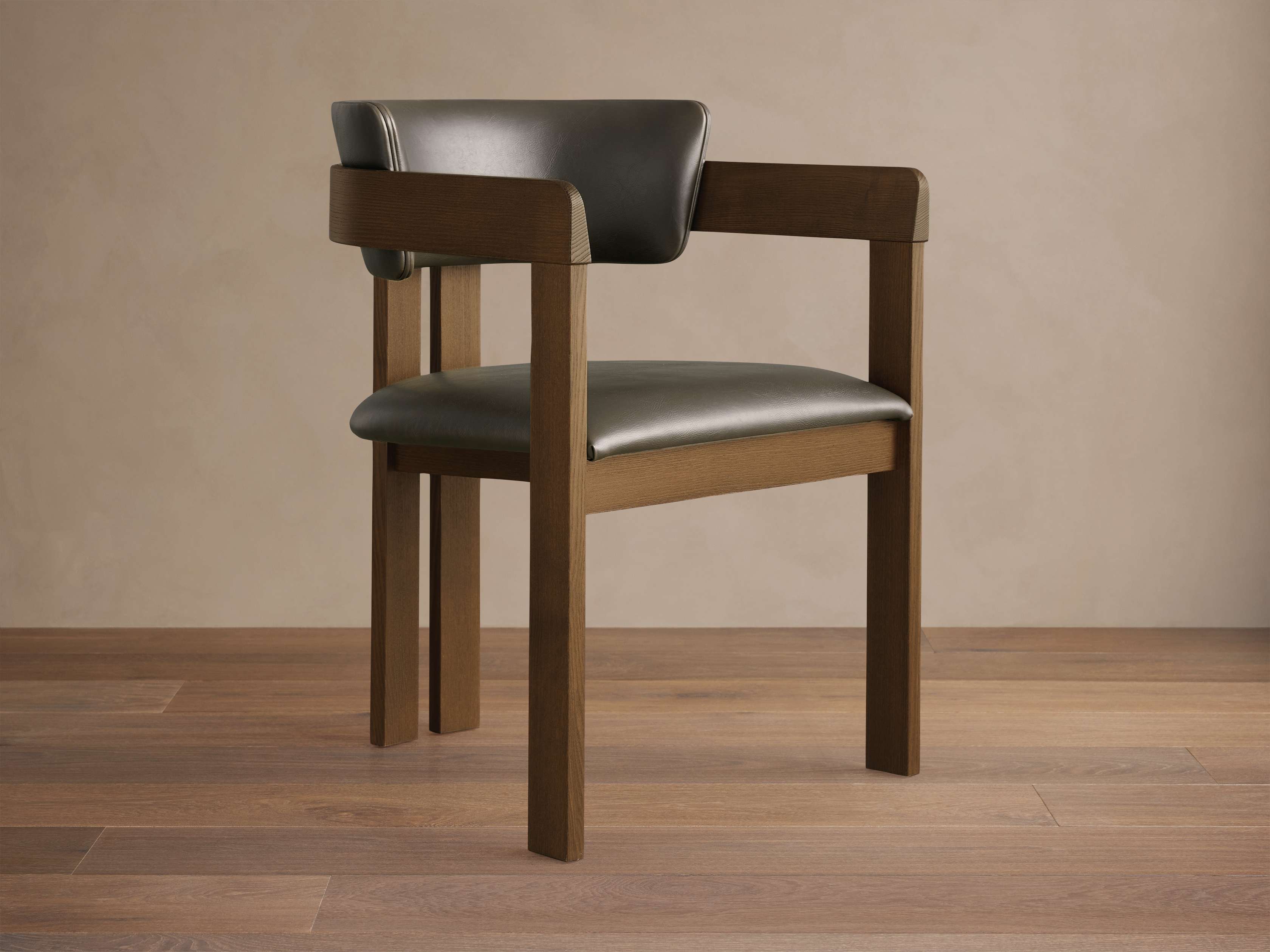 Rodin Faux Leather Arm Chair