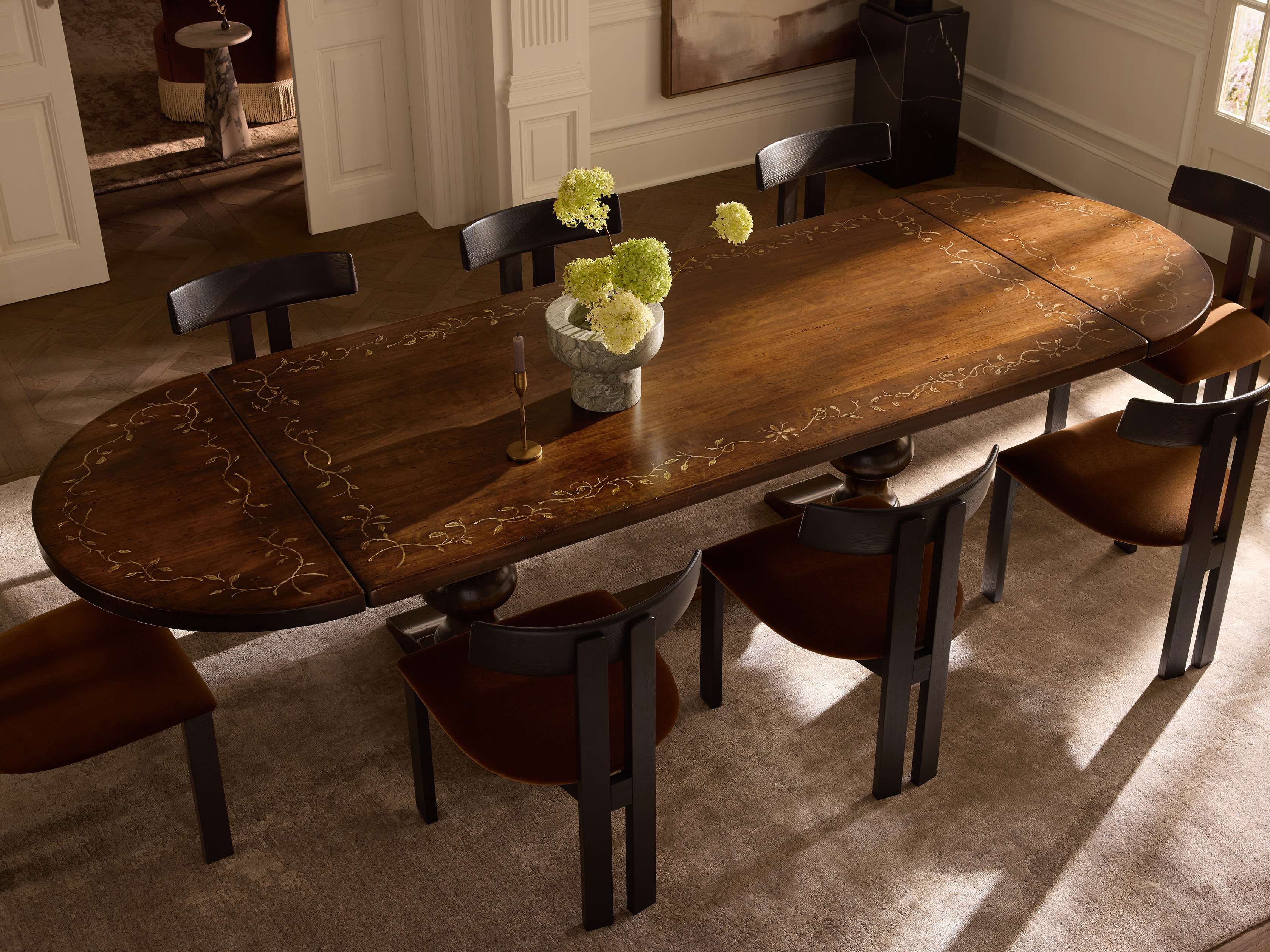 Stefania Oval Extension Dining Table
