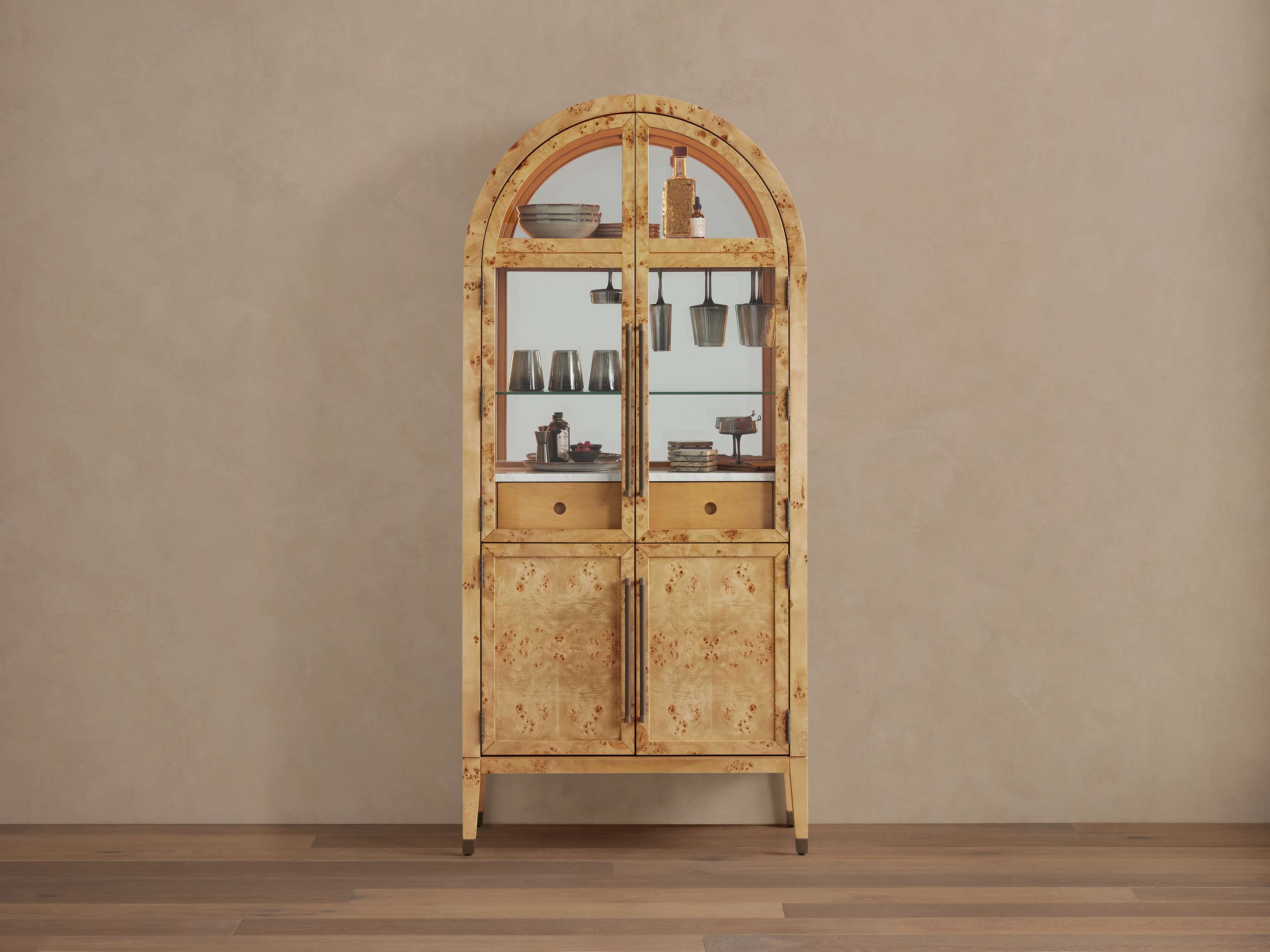Hattie Burl Bar Cabinet