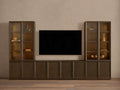 Nason Modular Glass Media Cabinet Set
