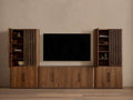 Piermont Modular Reeded Media Cabinet Set