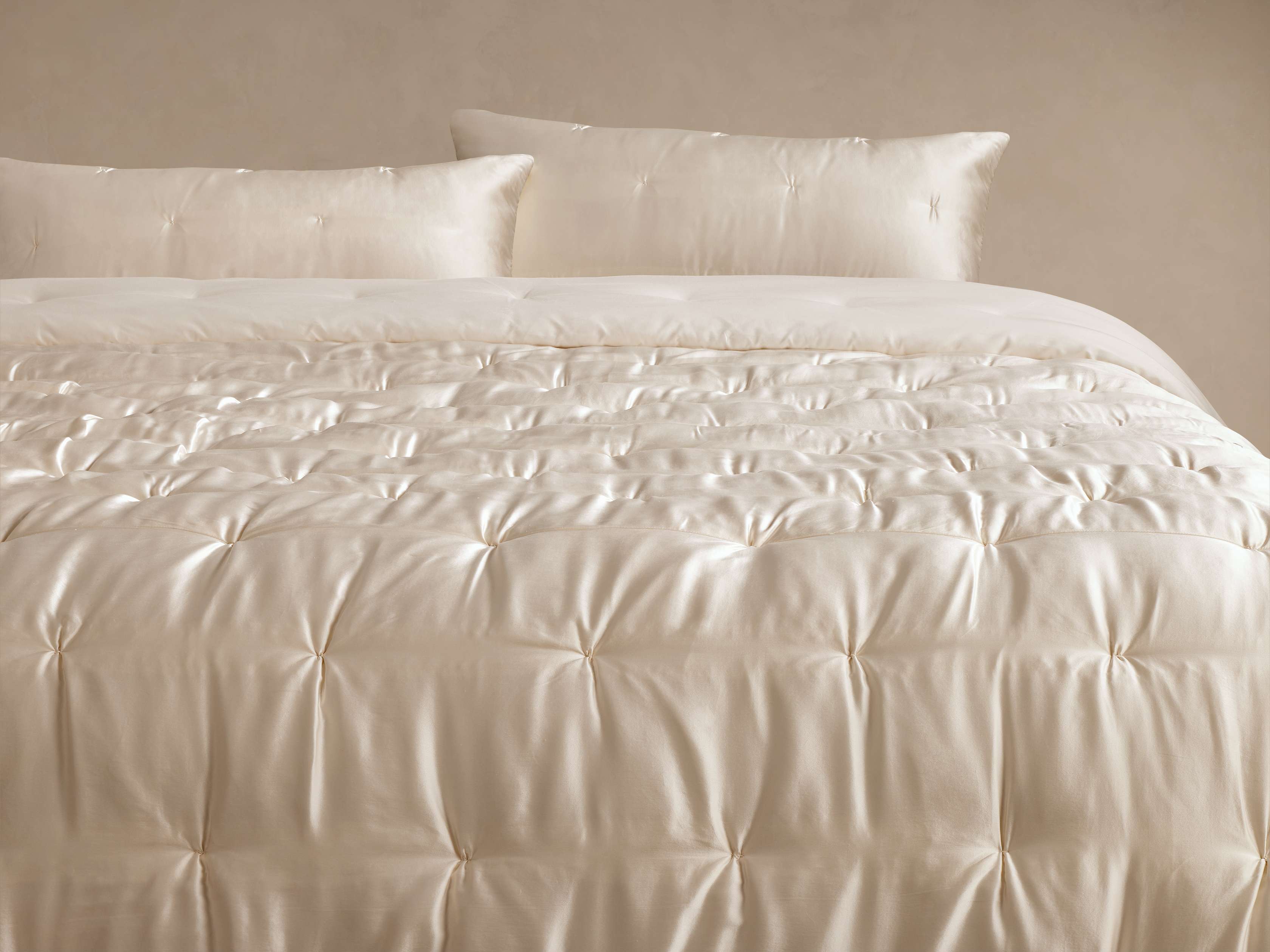 Hand-Tucked Silk Quilt