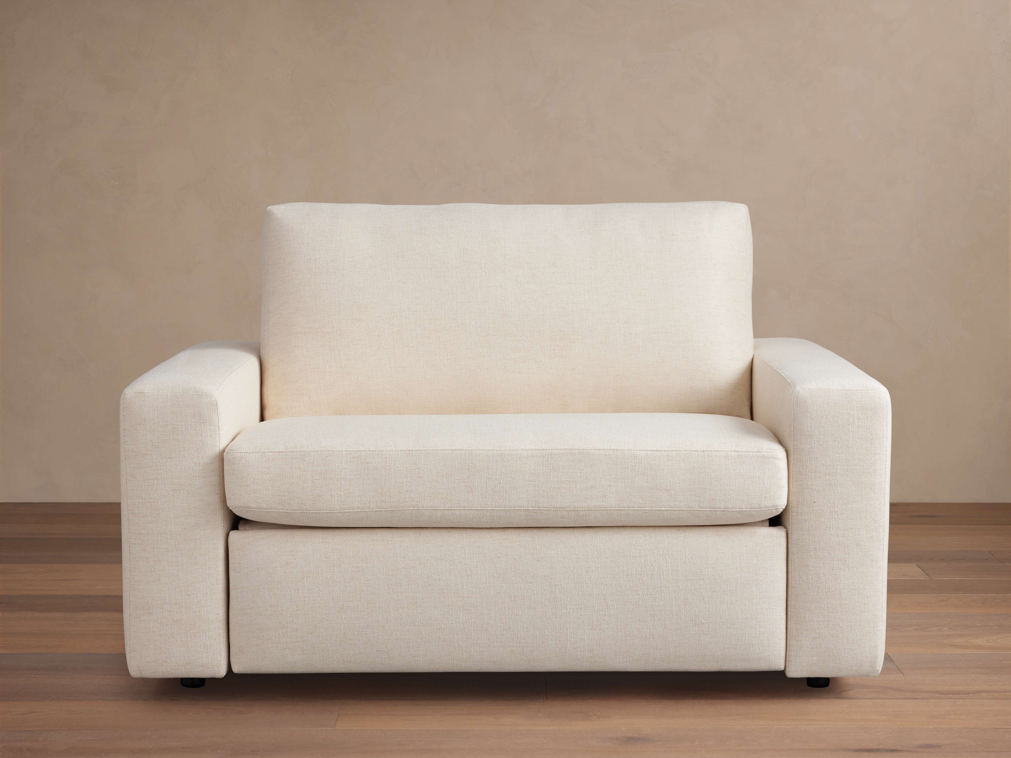 Kipton Wide Arm Luxury Twin Sleeper Chair