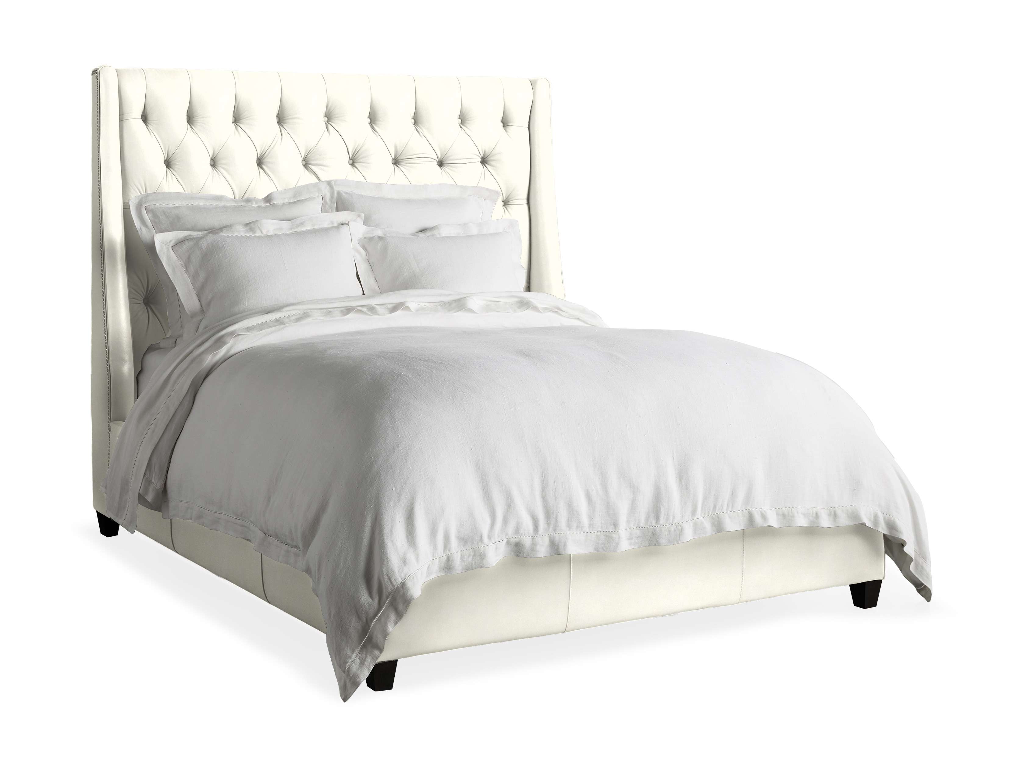 Devereaux Leather Tufted Bed