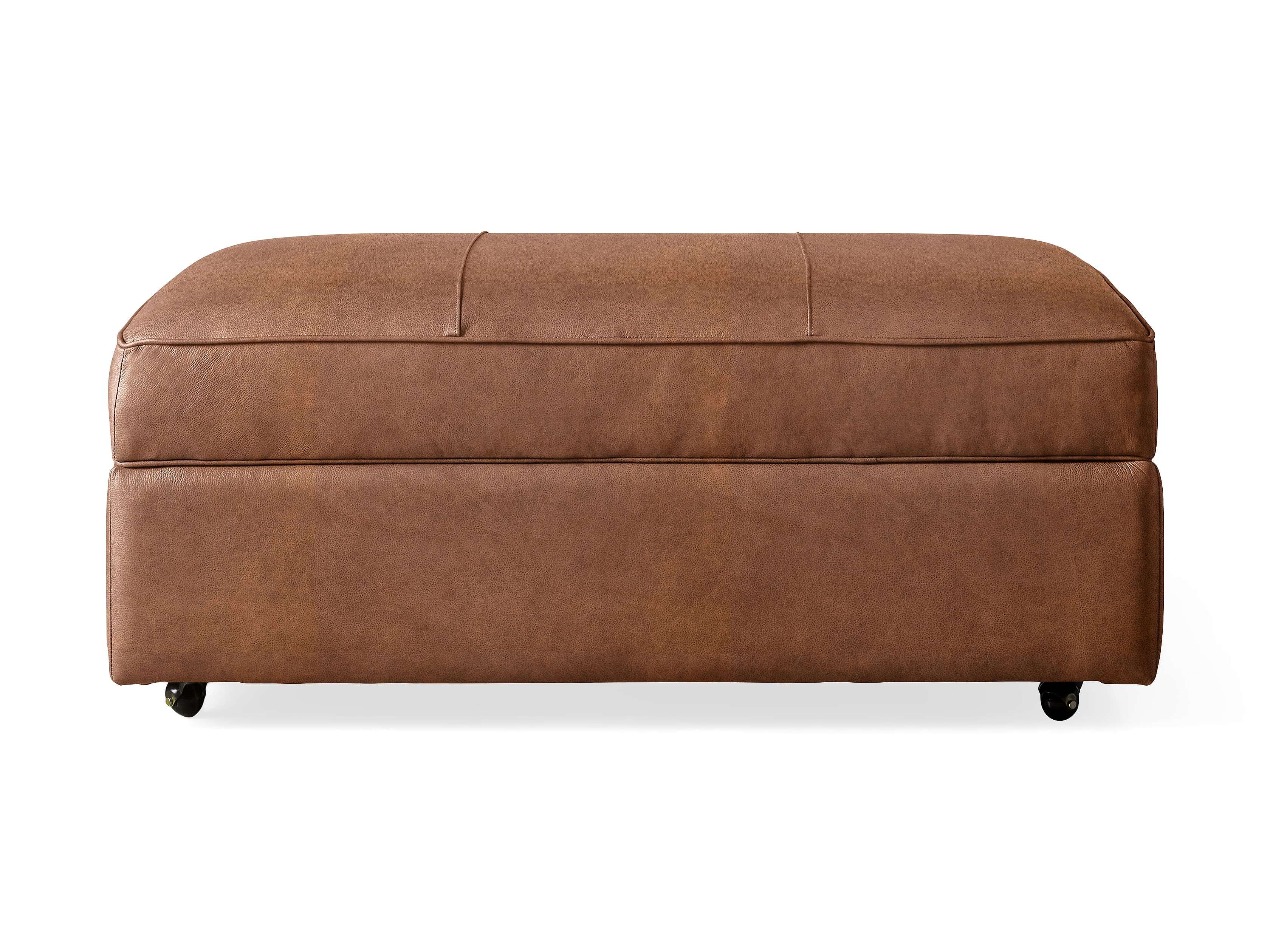 Filmore Leather Storage Ottoman